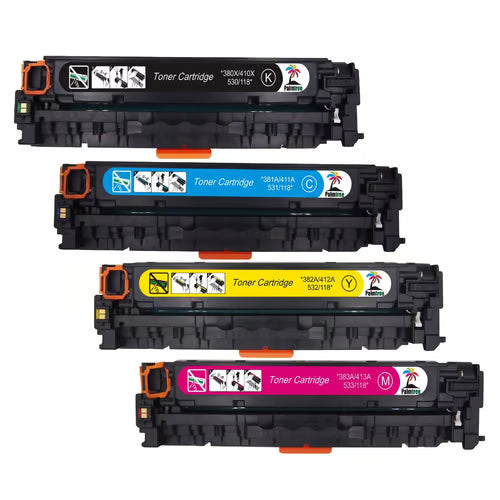 Compatible Toner Cartridge Set T-C 540A + 541A + 542A + 543A