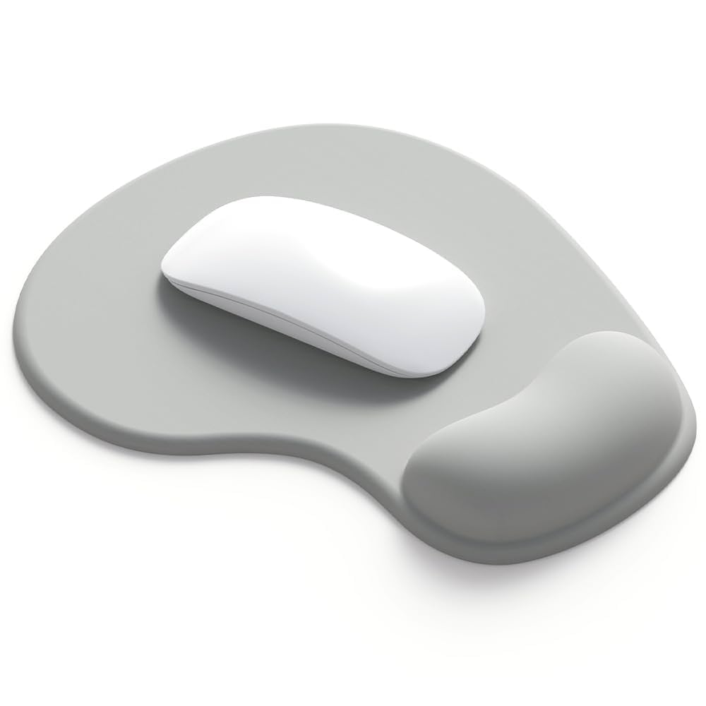 Ergonomic Mouse Pad with Wrist Rest – Gray