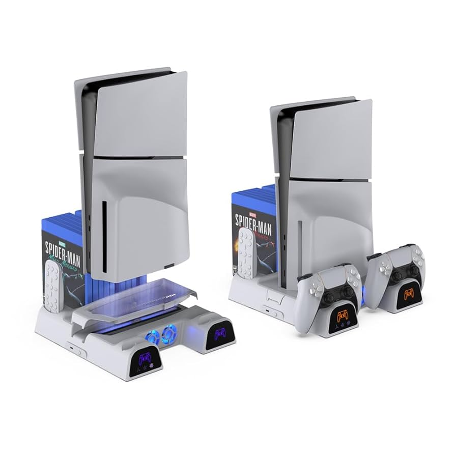 TP5-3537D قاعدة شحن PS5 مع مروحة تبريد