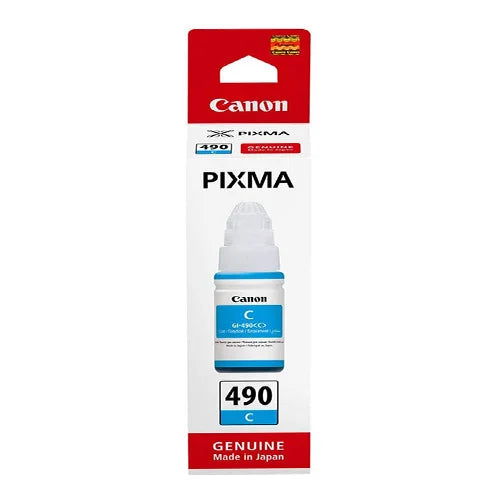 Canon Ink G3411 GI-490 Cyan Cartridge