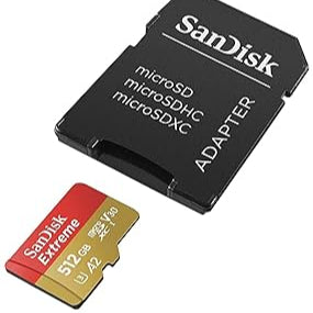 بطاقة SanDisk MicroSD سعة 512 جيجابايت (4713)
