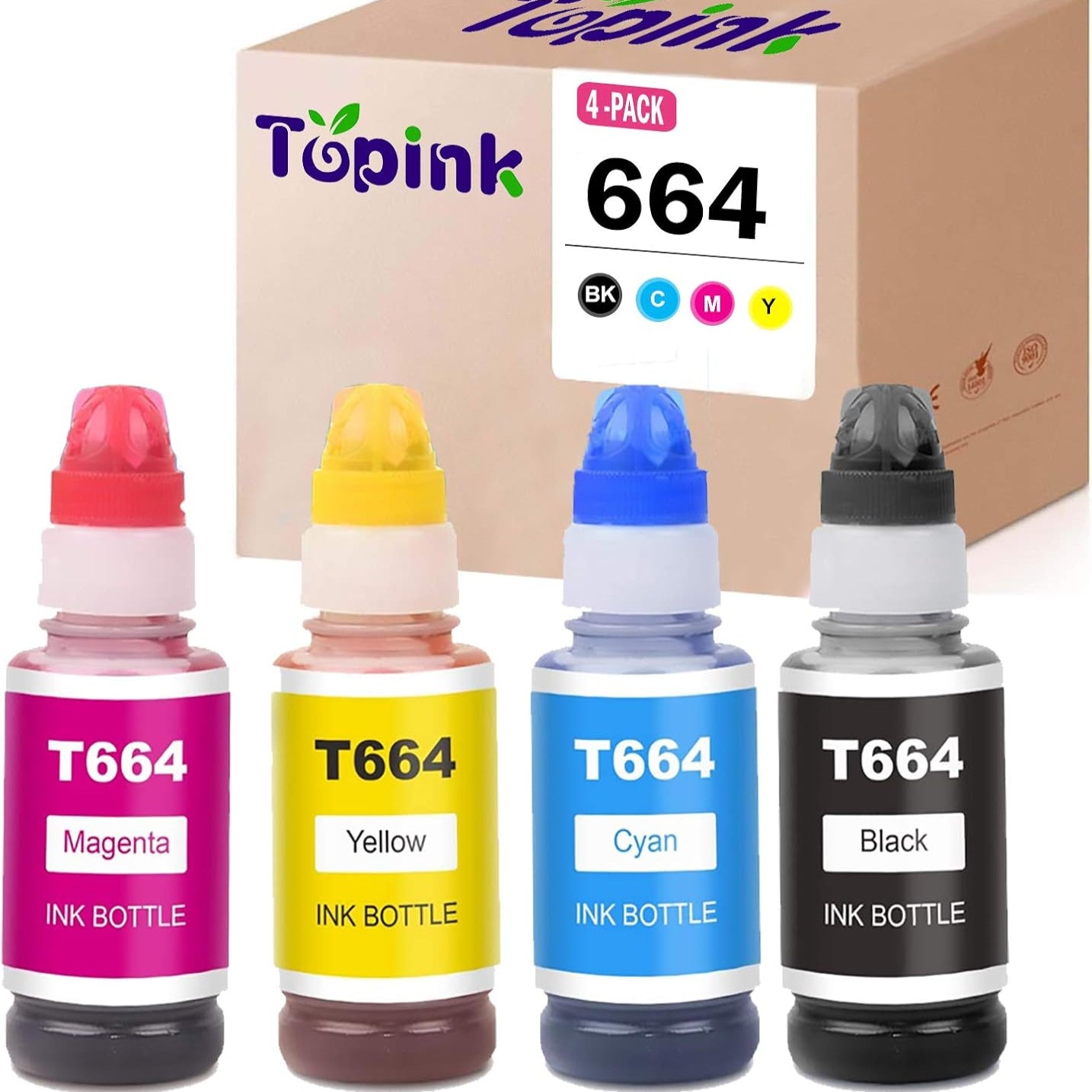 Epson 664 Ink Bottle Kit (4 Colors)