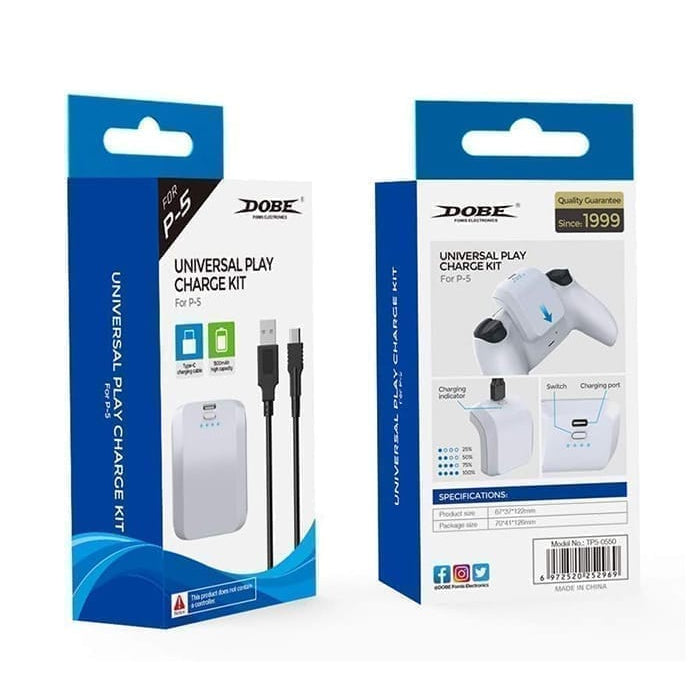 مجموعة بطاريات وحدة تحكم PS5 DOBE TP5-0550