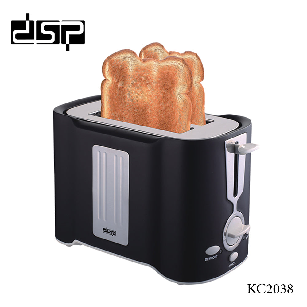 KC2038 850W Toaster – White & Black