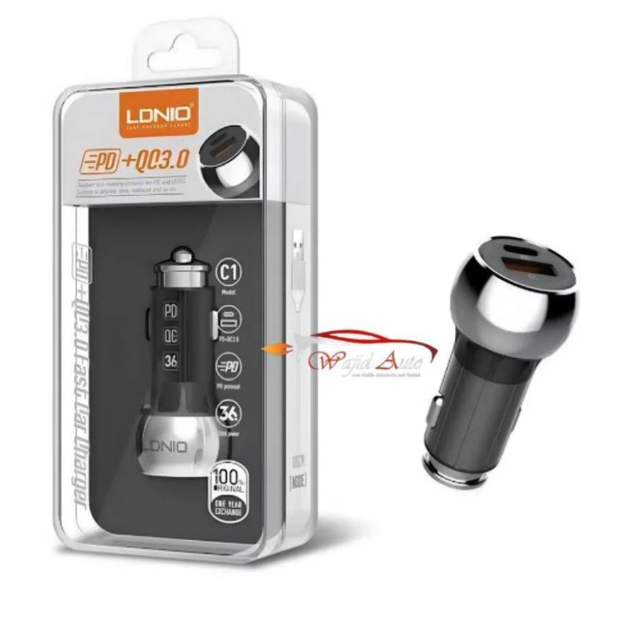 LDNIO C1 S4 Car Charger with Quick Charge 3.0