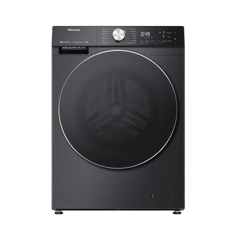 Hisense 12kg Smart Washing Machine 1400RPM – Black WF5S1245BB