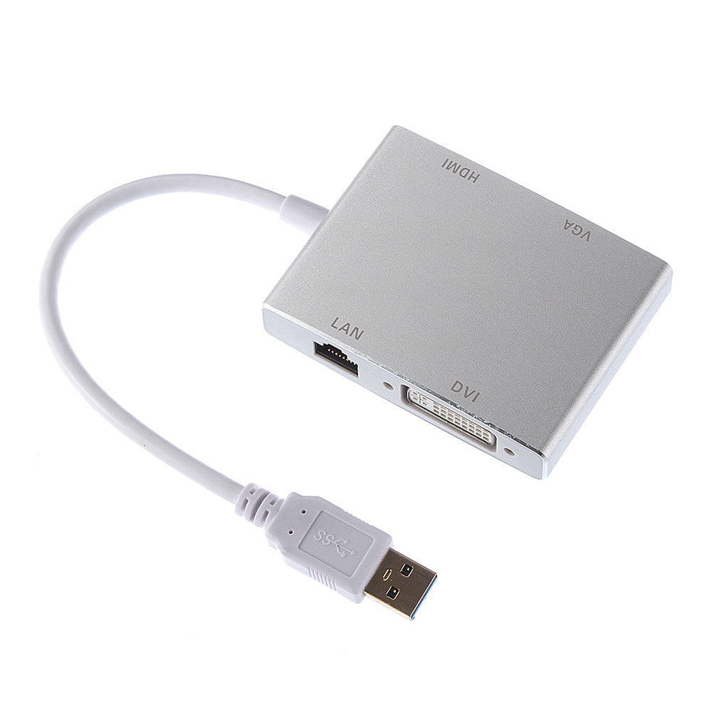 USB 3.0 to HDMI / VGA / DVI / RJ45 Adapter