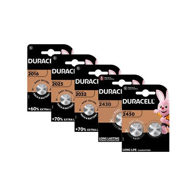 Duracell Battery CR2032 + CR2016 + CR2025