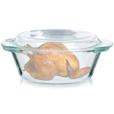Pyrex 208A000 3.2L Round Glass Casserole with Lid