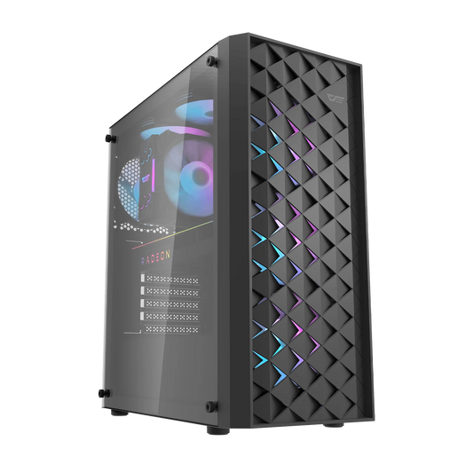DarkFlash DK351 Case with 4 ARGB Fans – Mid Tower PC Case