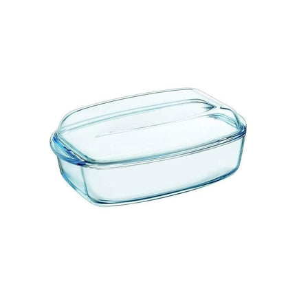 Pyrex 466A000/S 6.5L Rectangular Glass Casserole with Lid