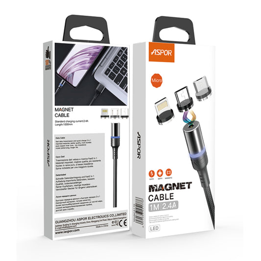 Aspor Magnetic Charging Cable IPX (Models A176-A177)