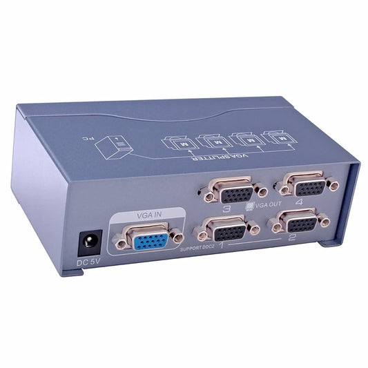 4-Port VGA Splitter – High-Quality Video Signal Distributor