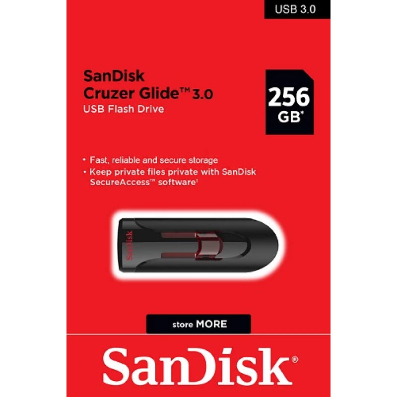 محرك أقراص فلاش USB Cruzer من SanDisk بسعة 256 جيجابايت USB 3.0