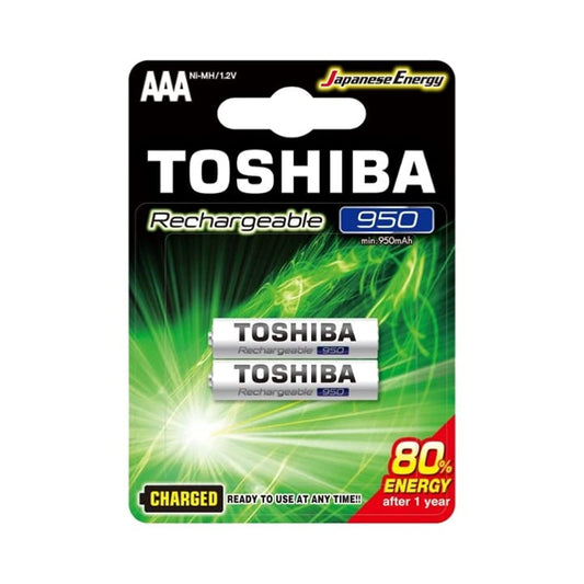 Toshiba Rechargeable Battery AAA 950mAh 2PCS