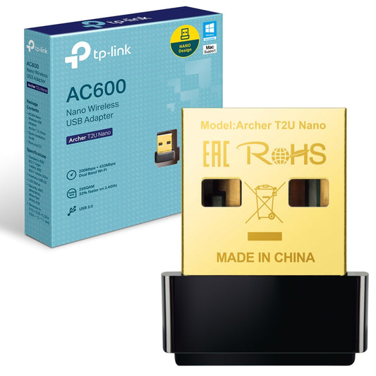 TP-Link Archer T2U Nano AC600 Dual Band Wi-Fi Adapter