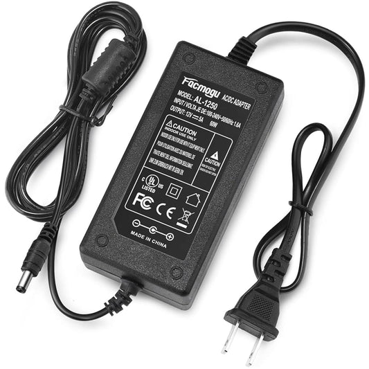 12V 5A Power Adapter – Universal AC/DC Charger