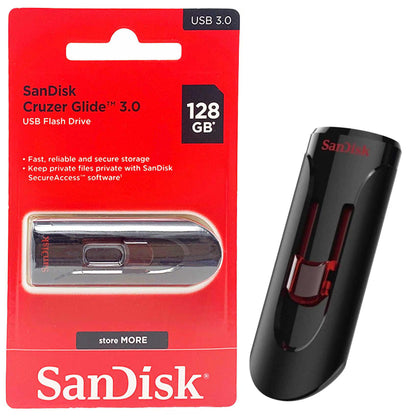 محرك أقراص فلاش USB Cruzer من SanDisk بسعة 128 جيجابايت USB 3.0