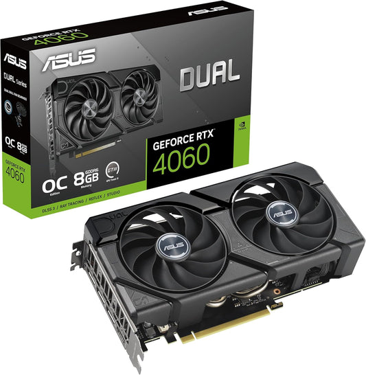 ASUS Dual GeForce RTX 4060 Ti OC Edition 8GB GDDR6 Graphics Card