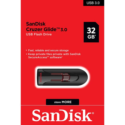 محرك أقراص فلاش USB Cruzer من SanDisk سعة 32 جيجابايت USB 3.0