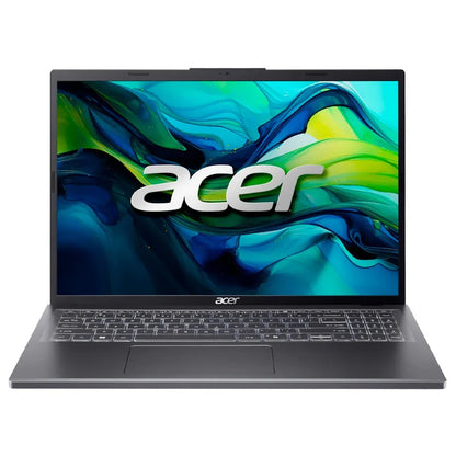 Acer A16-51GM-71YF • Intel Core 7-150U • ذاكرة وصول عشوائي (RAM) سعة 16 جيجابايت • قرص SSD سعة 1 تيرابايت • RTX 2050 • 16 بوصة • Windows 11