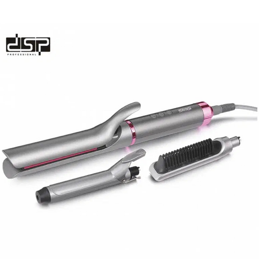 DSP 20168 3-in-1 Hair Styling Set (Straightener + Curler + Comb)
