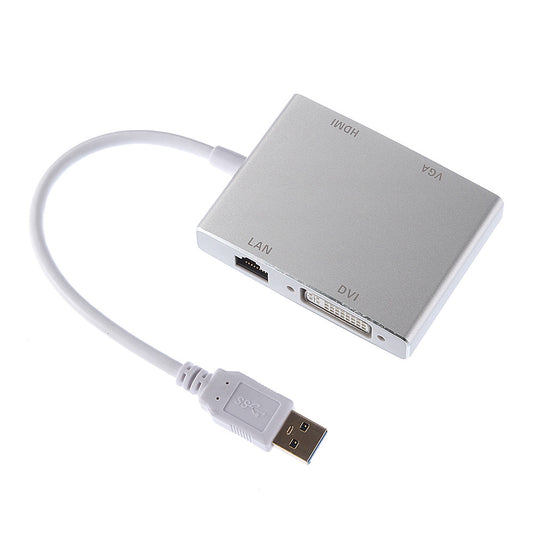 USB 3.0 to HDMI / VGA / DVI / RJ45 Adapter